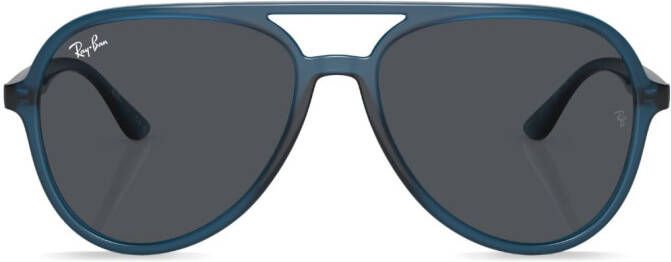 Ray-Ban Zonnebril met piloten montuur Blauw