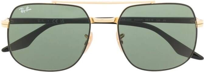 Ray-Ban Zonnebril met aviator montuur Zwart