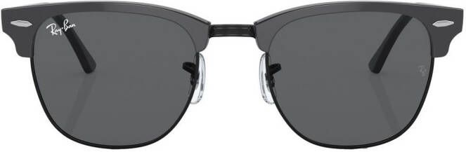 Ray-Ban Clubmaster zonnebril met half montuur Zwart