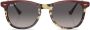Ray-Ban Zonnebril met rond montuur Rood - Thumbnail 1