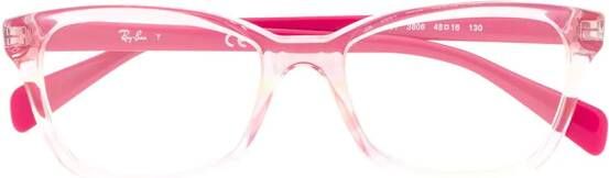 RAY-BAN JUNIOR Bril met doorzichtig montuur Roze