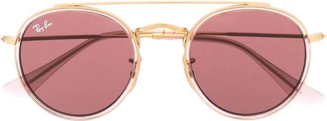 RAY-BAN JUNIOR Zonnebril met piloten montuur Roze