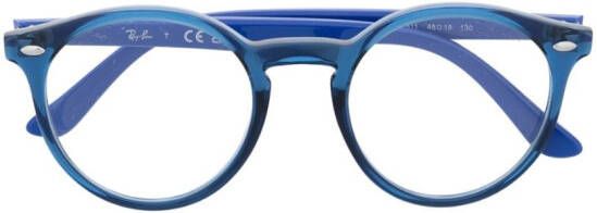 RAY-BAN JUNIOR RB1594 zonnebril met rond montuur Blauw