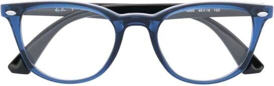 RAY-BAN JUNIOR Bril met schildpadschild design Blauw