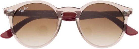 RAY-BAN JUNIOR Zonnebril met tweekleurig montuur Bruin