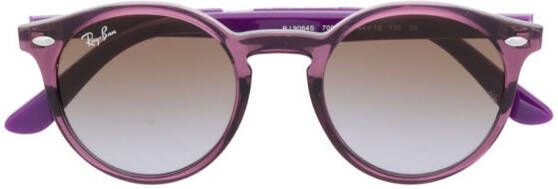 RAY-BAN JUNIOR Zonnebril met rond montuur Paars