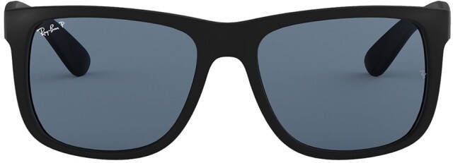 Ray-Ban Justin zonnebril met vierkant montuur Zwart