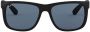 Ray-Ban Justin zonnebril met vierkant montuur Zwart - Thumbnail 1