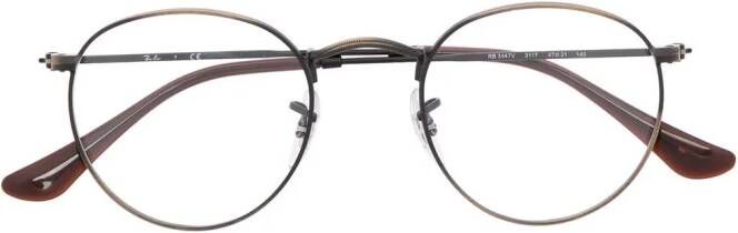 Ray-Ban Bril met rond montuur Bruin