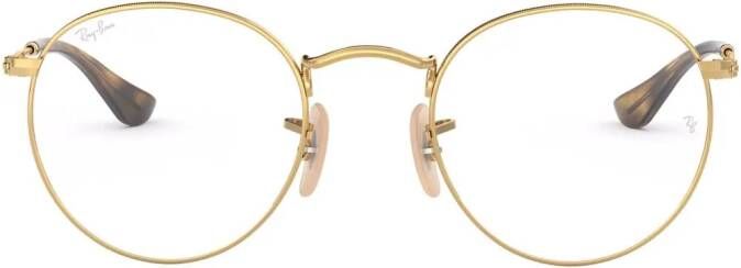 Ray-Ban Zonnebril met rond montuur Goud
