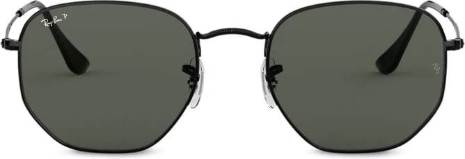 Ray-Ban Bril met zeshoekig montuur Zwart