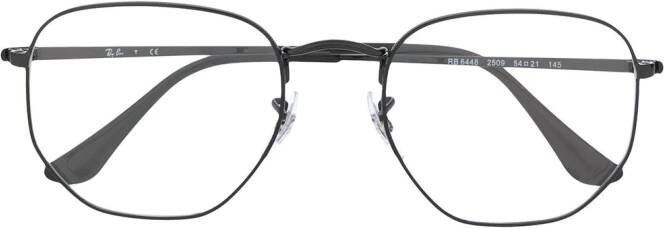 Ray-Ban Bril met zeshoekig montuur Zwart