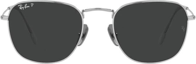 Ray-Ban Frank zonnebril met vierkant montuur Zilver