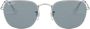 Ray-Ban Frank zonnebril met vierkant montuur Zilver - Thumbnail 1