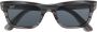 Ray-Ban Mr Burbank zonnebril met rechthoekig montuur Blauw - Thumbnail 1