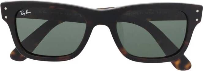Ray-Ban Mr Burbank zonnebril met rechthoekig montuur Zwart