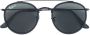 Ray-Ban round frame sunglasses Zwart - Thumbnail 1