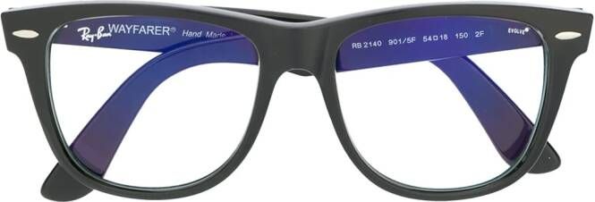 Ray-Ban Zonnebril met wayfarer montuur Zwart