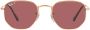 Ray-Ban Zonnebril met geometrisch montuur Goud - Thumbnail 1