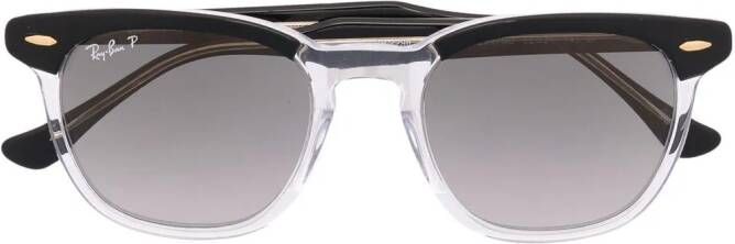 Ray-Ban Zonnebril met half montuur Zwart