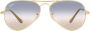 Ray-Ban Zonnebril met piloten montuur Goud - Thumbnail 1