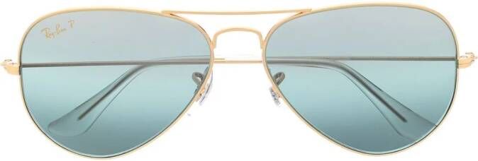 Ray-Ban Zonnebril met piloten montuur Goud
