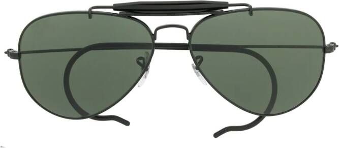 Ray-Ban Zonnebril met piloten montuur Zwart