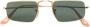Ray-Ban Zonnebril met rechthoekig montuur Groen - Thumbnail 1
