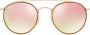Ray-Ban Rb3647N Zonnebril Ronde dubbele brug Gray Yellow - Thumbnail 2