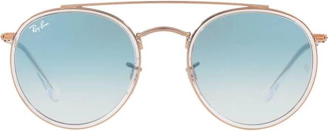 Ray-Ban Round Double Bridge zonnebril Goud