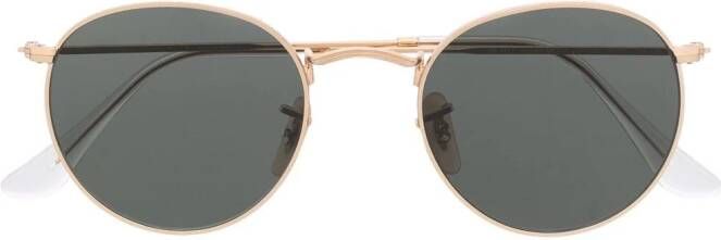 Ray-Ban Zonnebril met rond montuur Goud