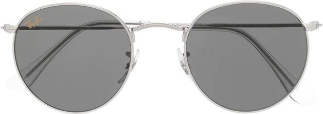 Ray-Ban Zonnebril met rond montuur Zilver