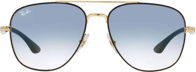 Ray-Ban Zonnebril met vierkant montuur Zwart