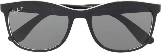 Ray-Ban Zonnebril met vierkant montuur Zwart
