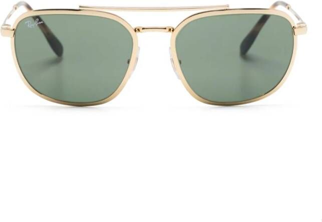 Ray-Ban RB3708 zonnebril met vierkant montuur Goud