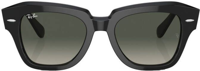 Ray-Ban State Street zonnebril met vierkant montuur Zwart