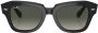 Ray-Ban State Street zonnebril met vierkant montuur Zwart - Thumbnail 1