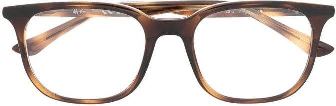 Ray-Ban Bril met vierkant montuur Bruin