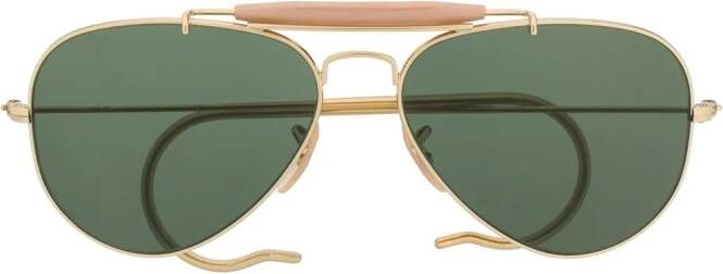 Ray-Ban Zonnebril met piloten montuur Goud