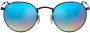 Ray-Ban Zonnebril met rond montuur Blauw - Thumbnail 1
