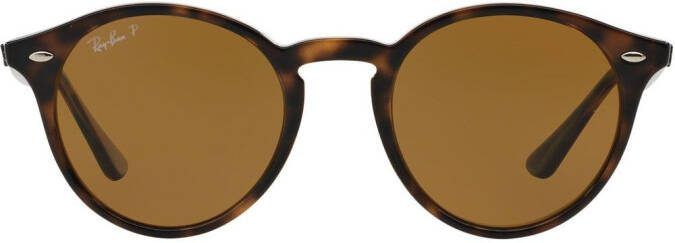 Ray-Ban Zonnebril met rond montuur Bruin