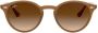 Ray-Ban Zonnebril met rond montuur Bruin - Thumbnail 1