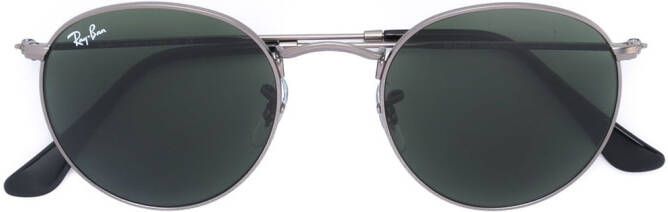 Ray-Ban Zonnebril met rond montuur Metallic
