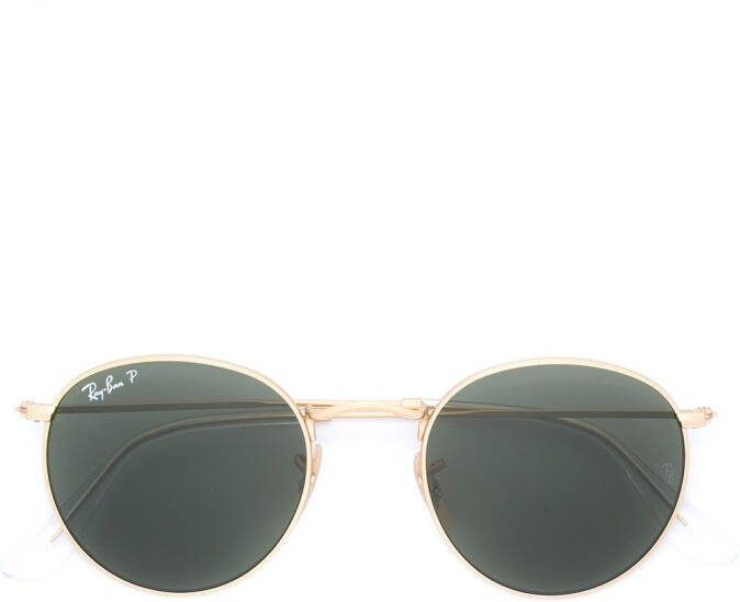 Ray-Ban zonnebril met rond montuur Goud