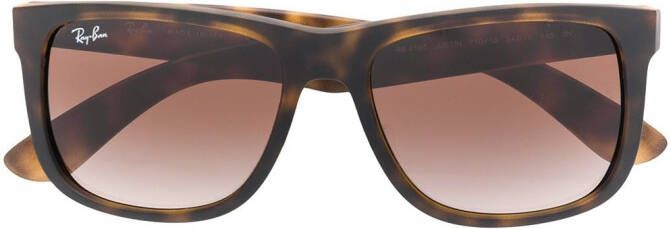 Ray-Ban Zonnebril met schildpad design Bruin
