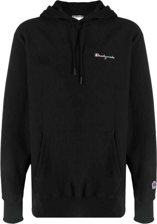 Readymade Hoodie met borduursel Zwart