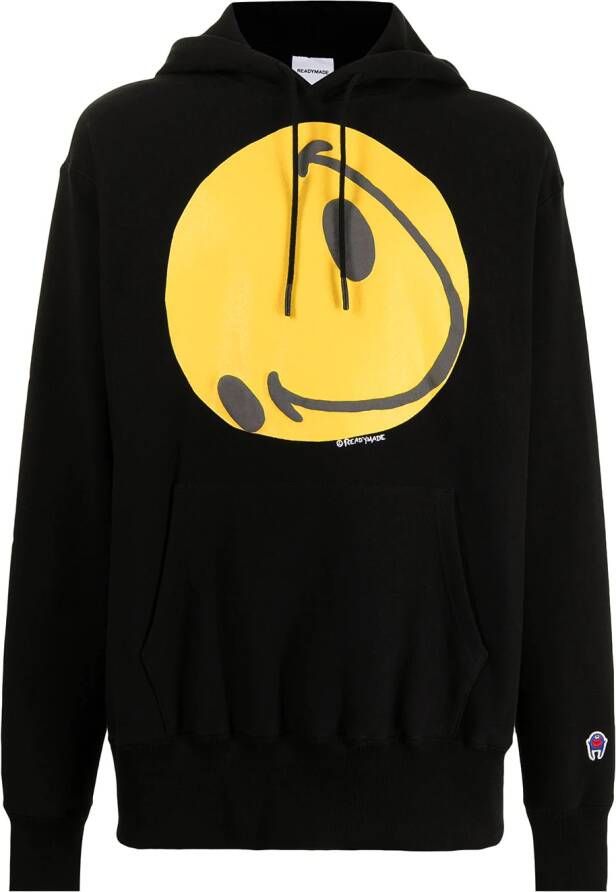 Readymade Hoodie met print Zwart