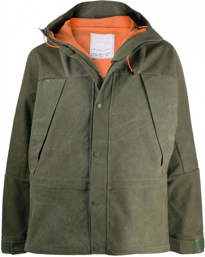 Readymade Parka met print Groen