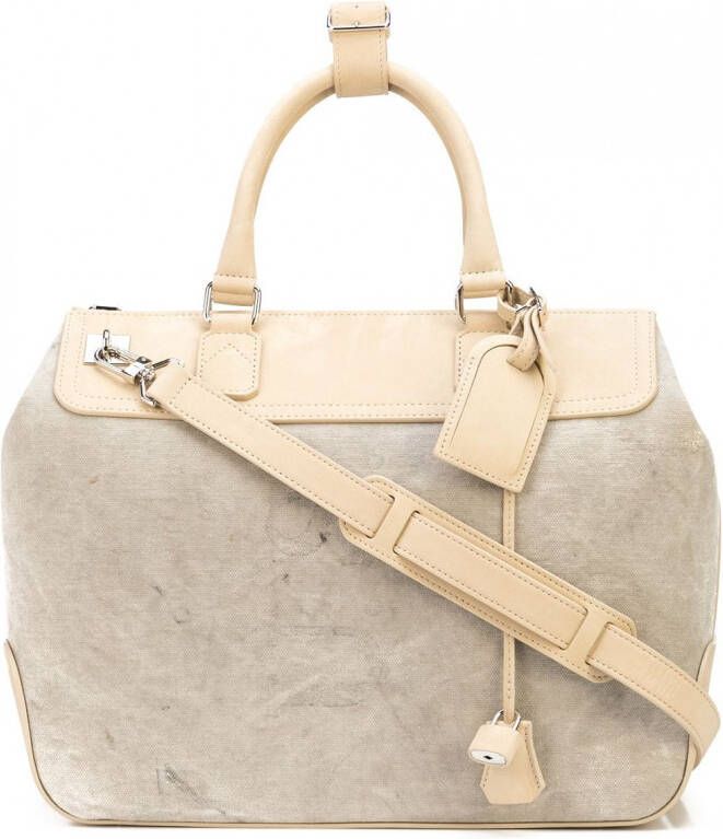 Readymade Shopper met colourblocking Beige