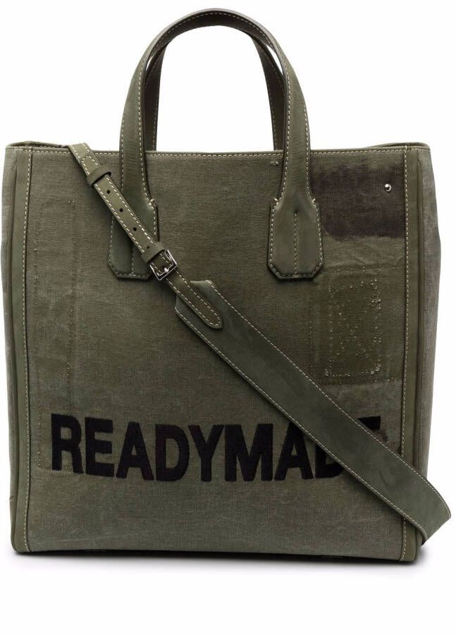 Readymade Shopper met logo Groen